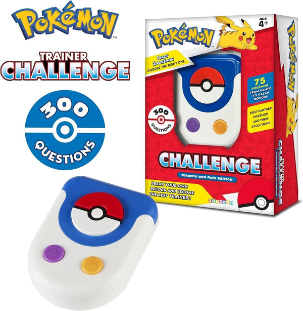 Pokemon Trainer Challenge Game - 300 Trivia Questions, Fun for All Ages