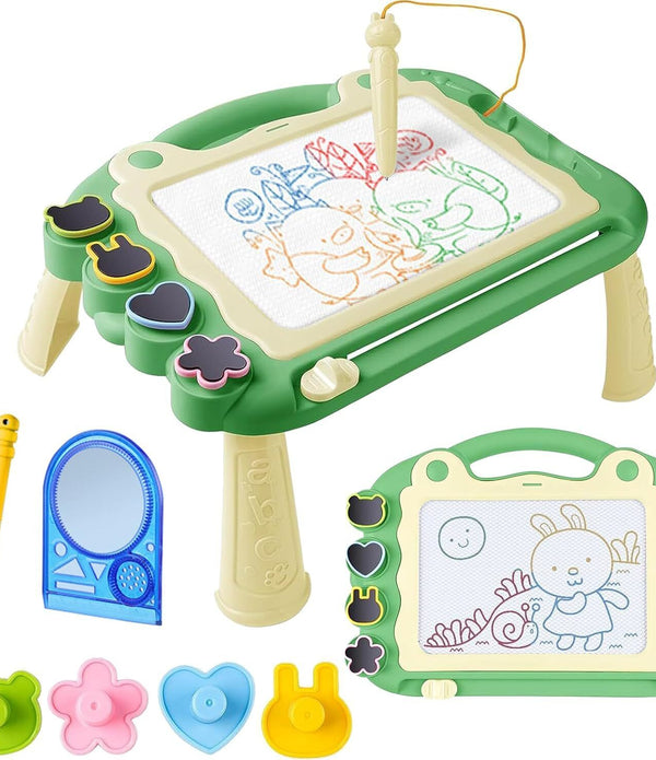 AKOFIC Magnetic Drawing Board Doodle Pad with Table Legs Educational Toy 3-6Yr