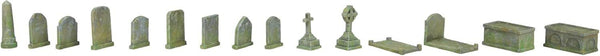 Hornby R7297 Assorted Gravestones Model Railway Accessories Halloween Decor