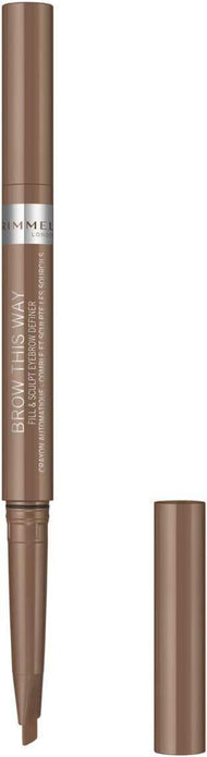 2 PACK Rimmel London Brow This Way Fill & Sculpt Eyebrow Definer 001 Blonde