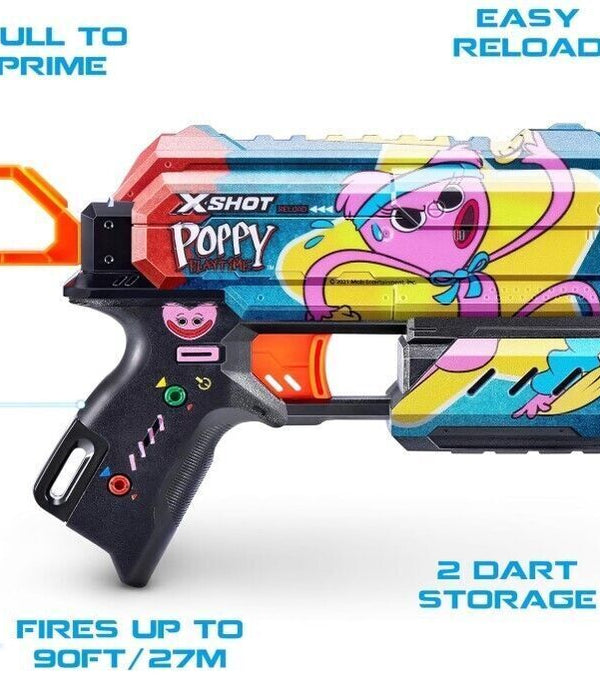 XSHOT Skins Flux Blaster 2 Pack - Jumpscare & Kissy Toy Foam Guns