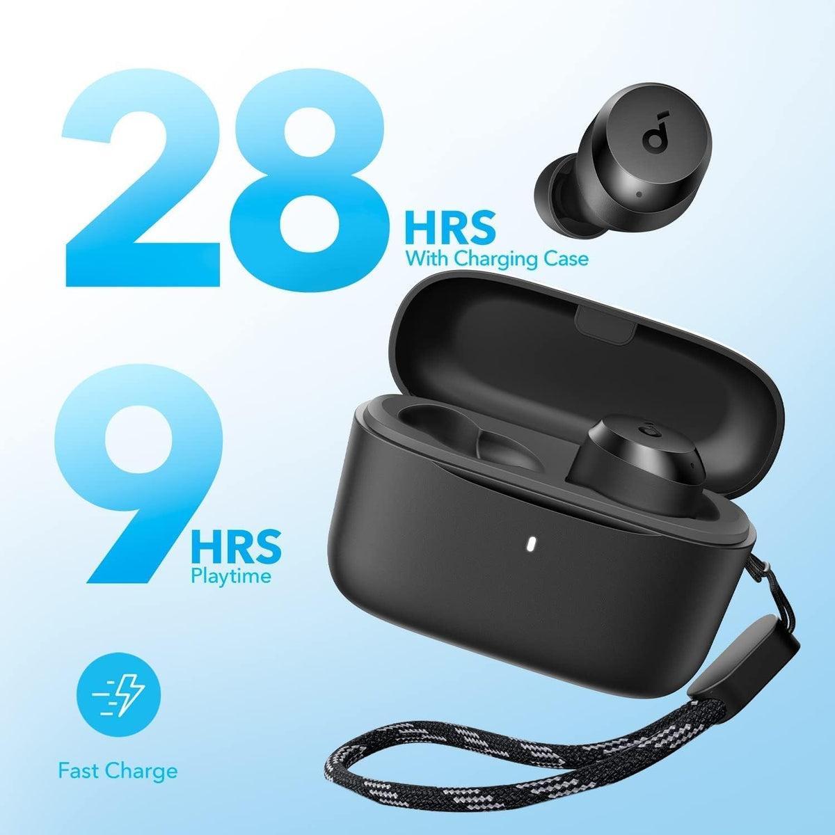 Soundcore by Anker A20i True Wireless Earbuds Bluetooth 5.3 App Black