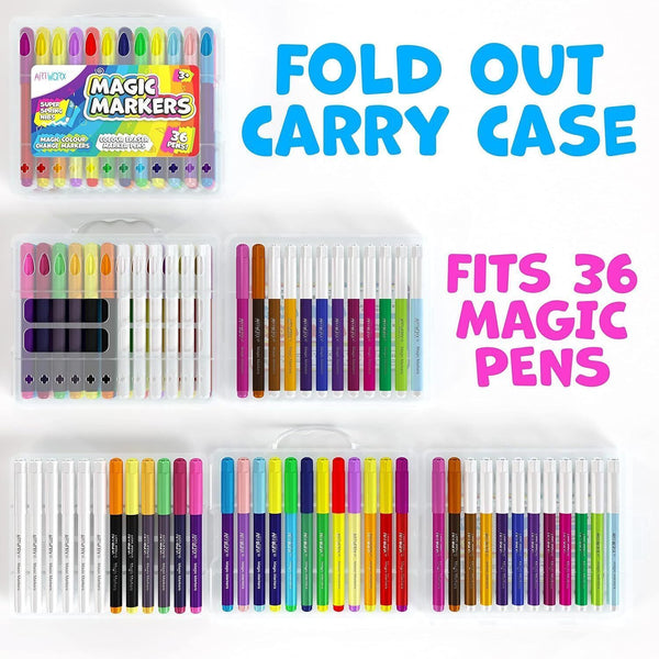 Artworx Magic Pens - Colour Changing Felt Tip Pens For Children - 36 Markers