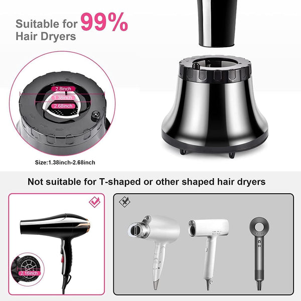 Universal Hair Diffuser Attachment, Adjustable Nozzle for Curly Hair, Fits Most