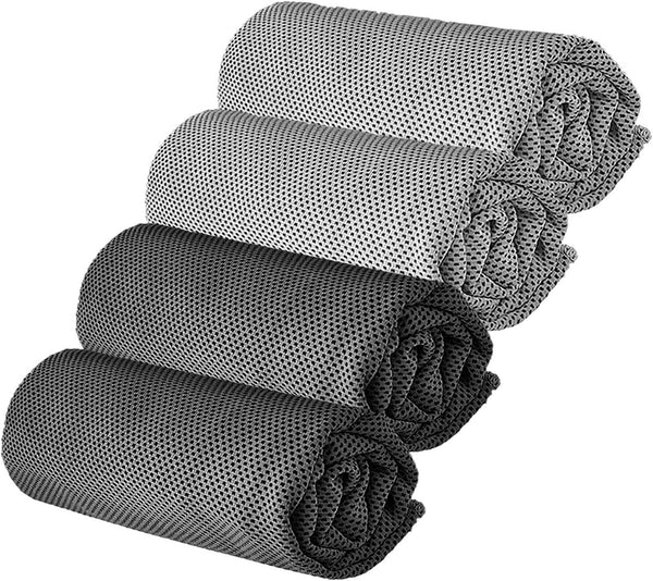 4pcs Multi-function Cooling Towel Portable Cooling Towel Running Yoga Sports