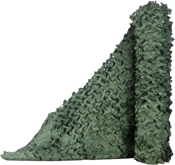 LOOGU Camouflage Net Sun Protection Camping Hunting Green 1.5x5M