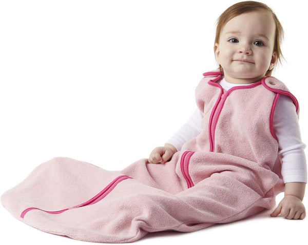 baby deedee Fleece Sleep Nest Baby Sleeping Bag, Sweet Pink, 0-6 Months