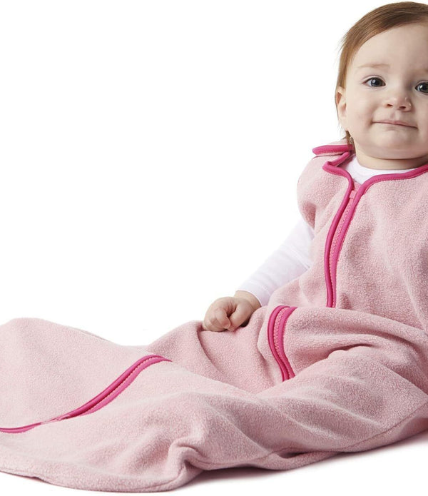 baby deedee Fleece Sleep Nest Baby Sleeping Bag, Sweet Pink, 0-6 Months