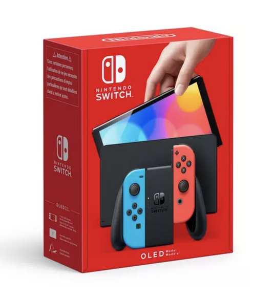 Nintendo Switch (Oled Model) - Neon Red/ Neon Blue
