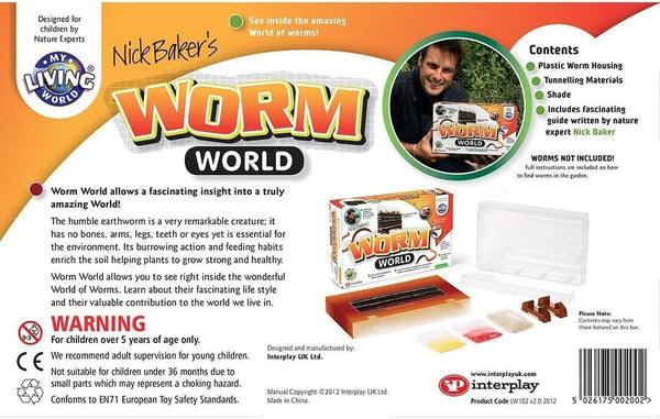 Worm World My Living World Educational Science Kit by Nick Baker - DAMAGED BOX