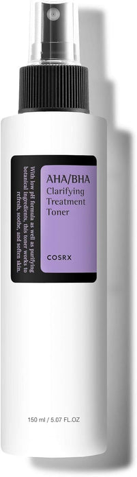 COSRX AHA/BHA Exfoliating Facial Treatment Toner Essence Whiteheads Pores 
