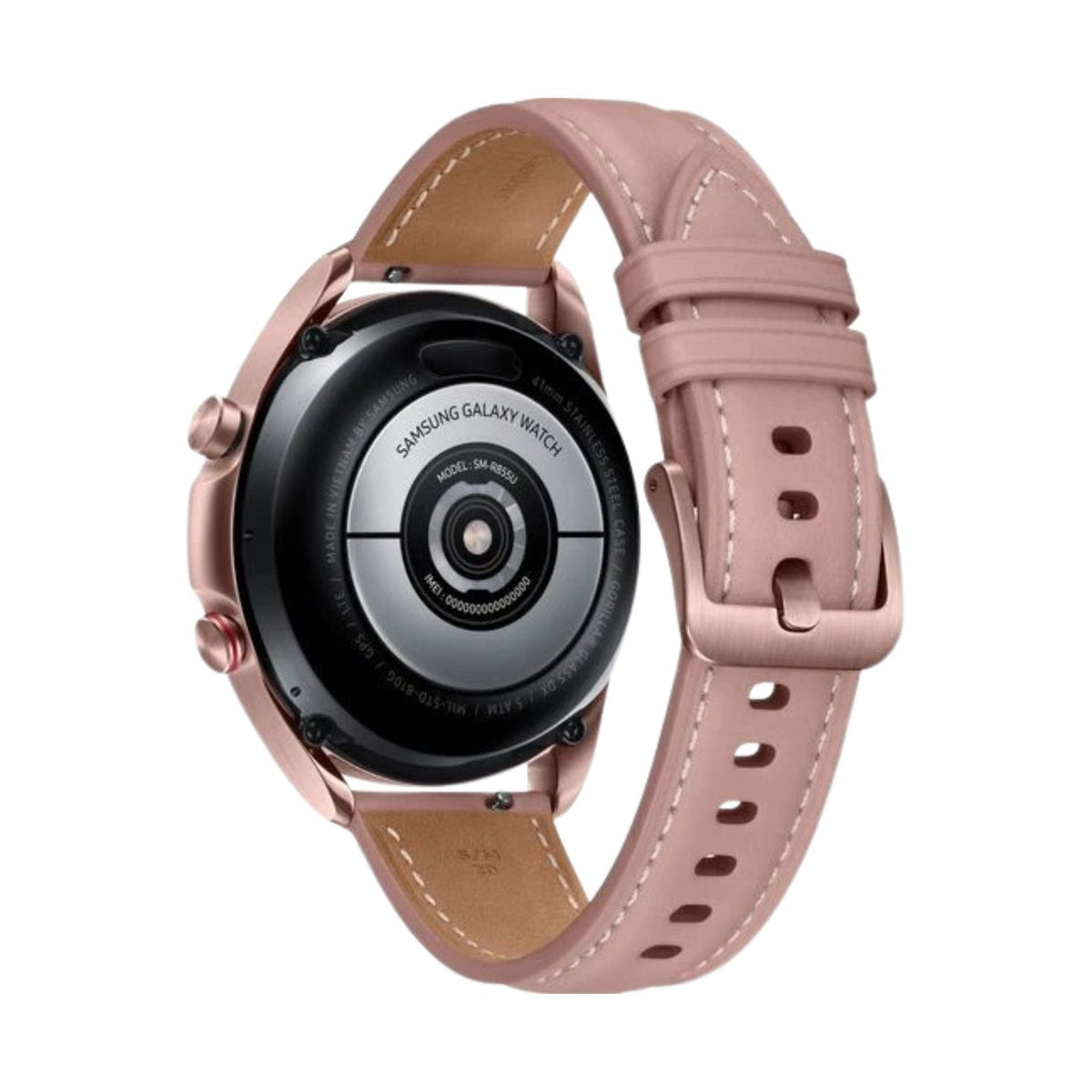Samsung Galaxy Watch3 (Cellular, 41mm) Mystic Bronze Steel Case + Pink Strap