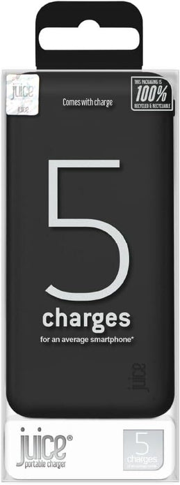 Juice Eco 5 Charge Power Bank 15000mah Black Jui-pbank-5-eco-blk - Damaged Box