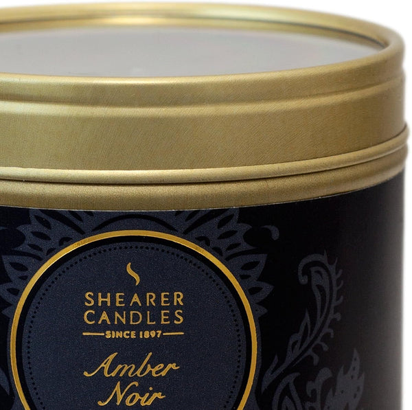 Amber Noir Scented Candle, Aromatherapy Tin