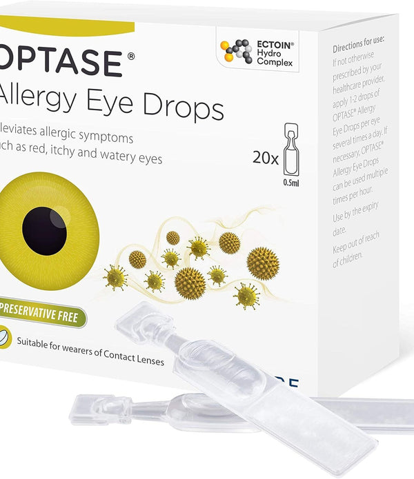 Optase Allergy Preservative Free Eye Drops 20 x 0.5ml