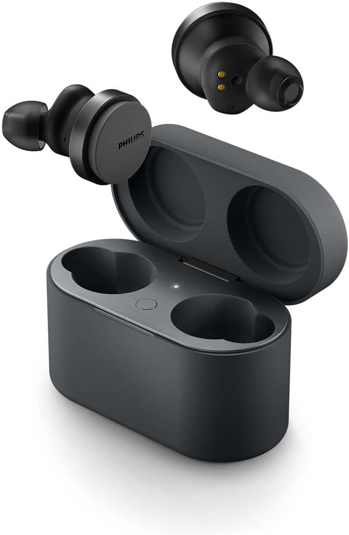 Philip's TAT8506BK/00 Wireless Bluetooth Noise-Cancelling Earbuds - Black