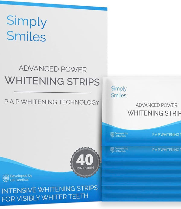 Rapid White Teeth Whitening Strips - Peroxide-Free - 40 Pack (3 Kits)