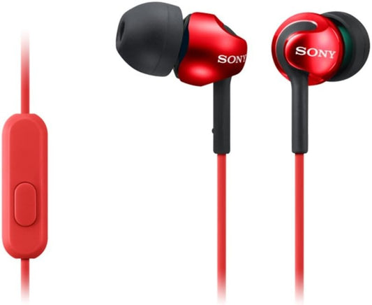 Sony In-Ear Headphones Ex Series, Red Sony Mdr-Ex110Ap In-Ear, Red - Excellent