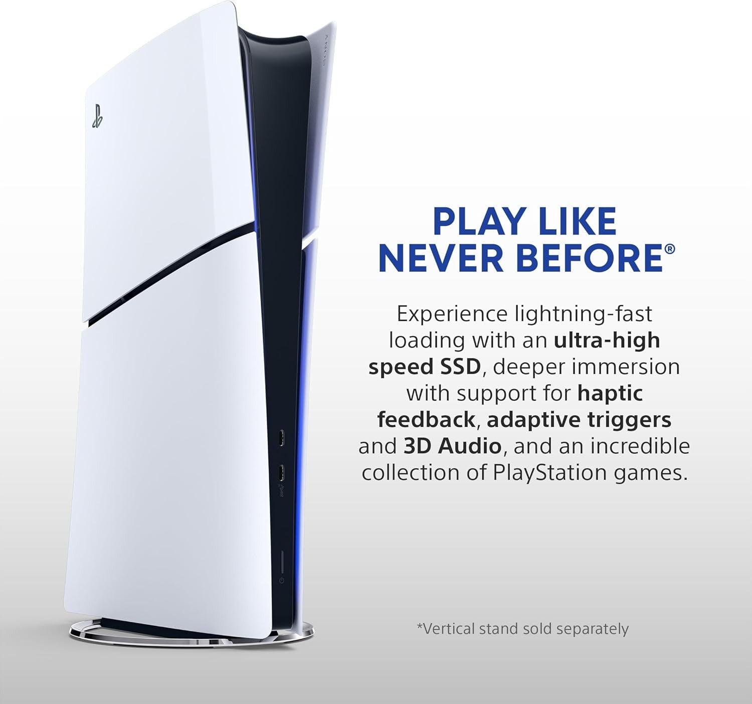 Sony Playstation PS5 Console Slim 1Tb Digital Edition, White