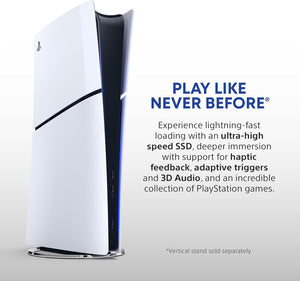 Sony Playstation PS5 Console Slim 1Tb Digital Edition, White