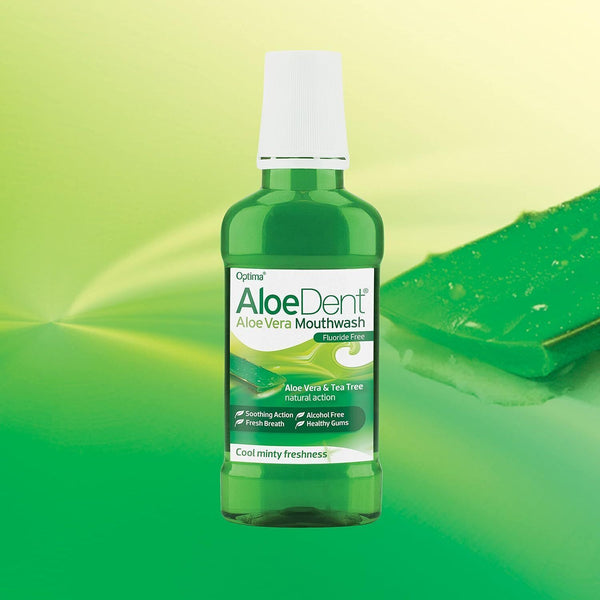 Aloe Dent Mouthwash 250ml x2 - Natural Fresh Mint Mouth Rinse