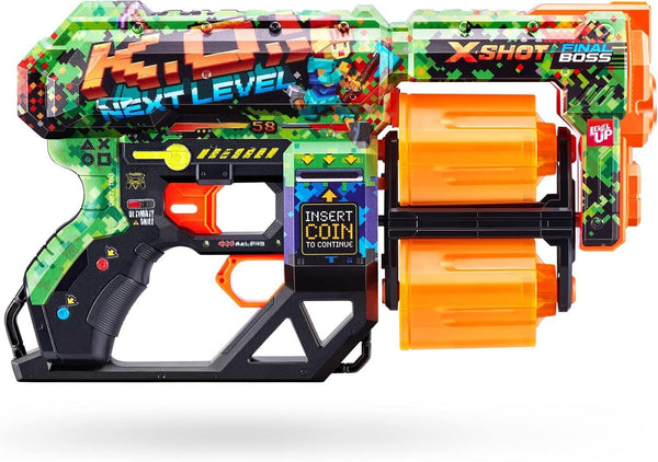 XSHOT 36554 X-Shot Skins Dread Menace (2 Pack) Foam Blasters (48 Darts), Mix Co