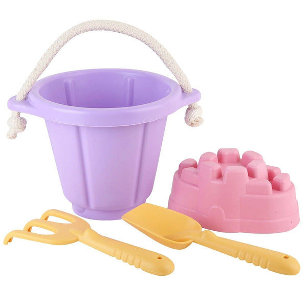 4pcs/set Kids Beach Sand Play Toys Bucket Shovel Pretend- Random Colours DMG BOX