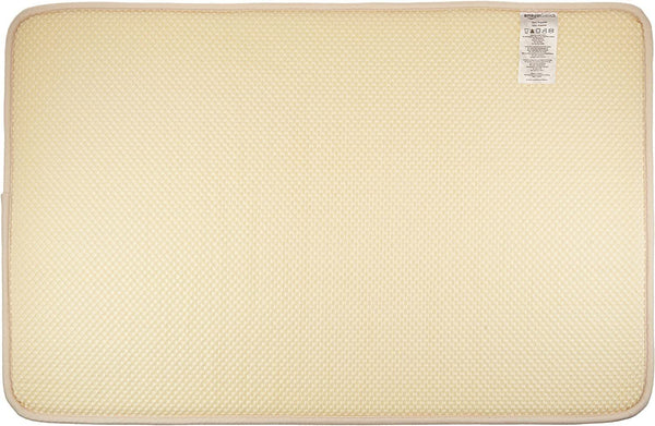 Amazon Basics Memory Foam Bathmat, 46 x 71cm, Solid Beige, Machine Washable