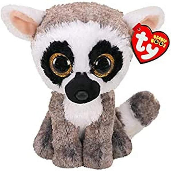 Ty Beanie Boos Linus the Grey Lemur Soft Toys TySilk 7" Plush 2021 Retired Rare