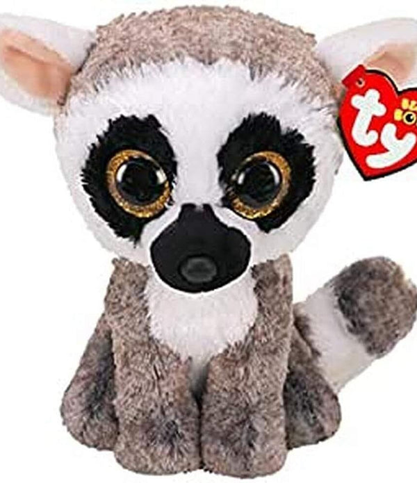 Ty Beanie Boos Linus the Grey Lemur Soft Toys TySilk 7