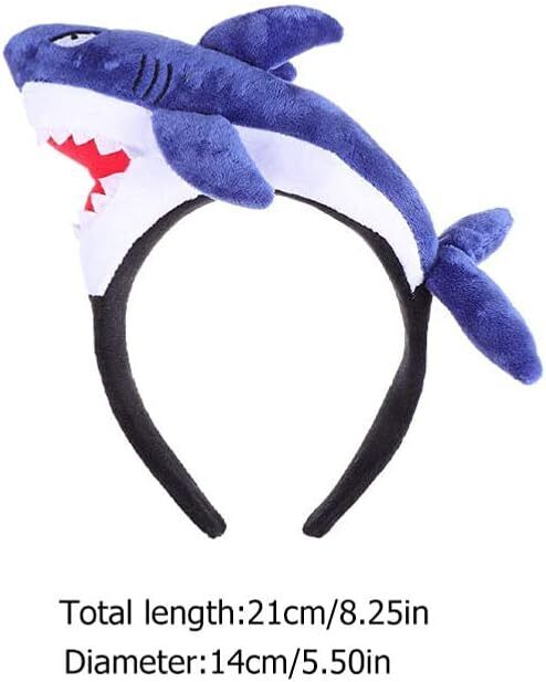 Lurrose Silly Fish Hat, Shark Headband Costume for Kids & Adults, Ocean Party