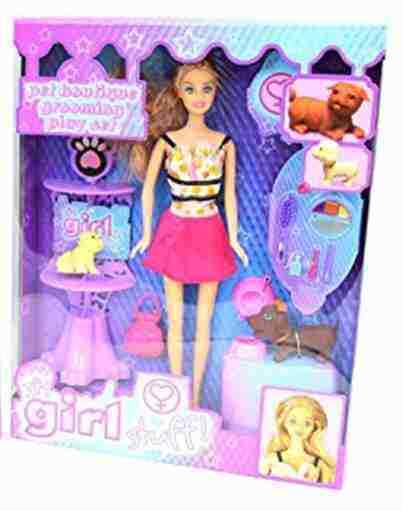 Pet Boutique Grooming Accessory and Doll Play Set - It's Girl Stuff - Kids Toy