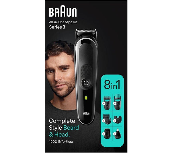 Braun 8 in 1 - All In One Style Kit - Series 3 - Complete Beard & Head