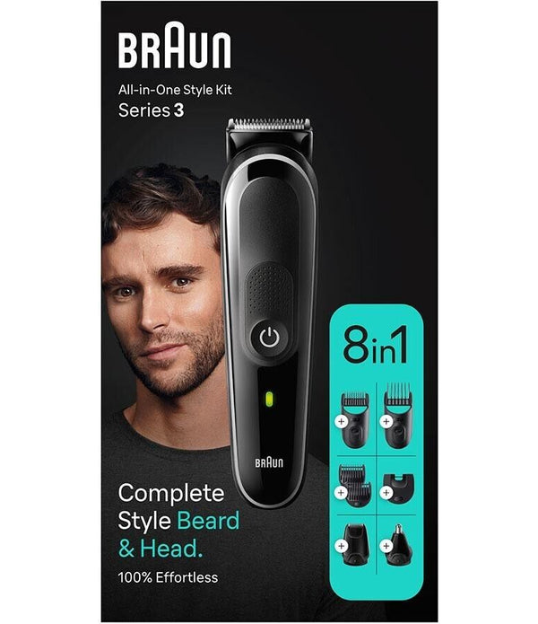 Braun 8 in 1 - All In One Style Kit - Series 3 - Complete Beard & Head