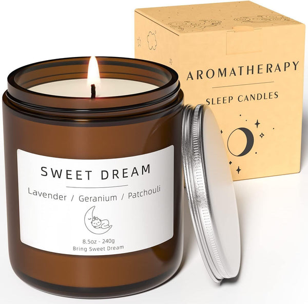 SINGLE SLEEP Aromatherapy Candle Lavender Geranium Patchouli