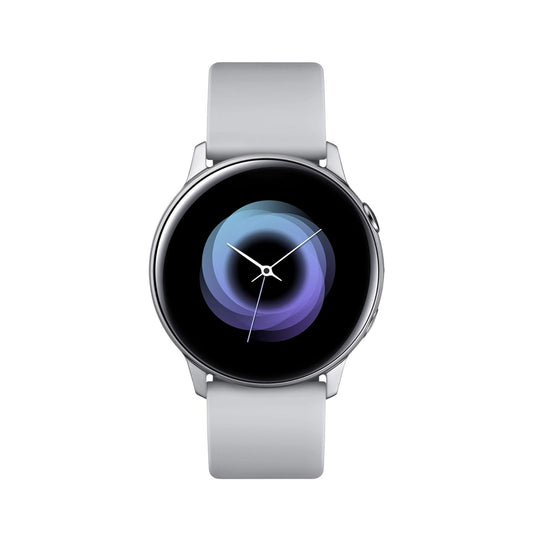 Samsung Galaxy Watch Active (Bluetooth, 40 mm) Silver Case + White Strap