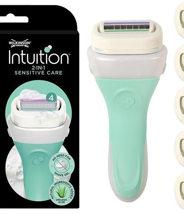 Wilkinson Sword Intuition Sensitive Care Women Razor + 6 Blades