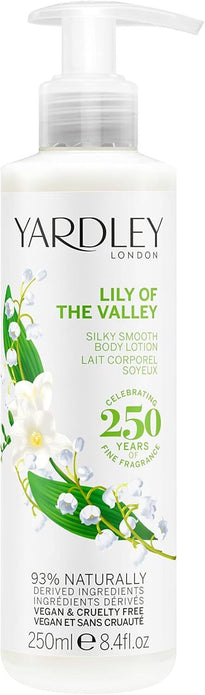 Yardley Of London Lily of the Valley Silky Smooth Body Lotion for her 250ml