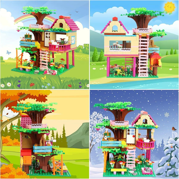VINTOP STEM Building Toys, Tree House Set, 540pcs, Creative Construction Kit