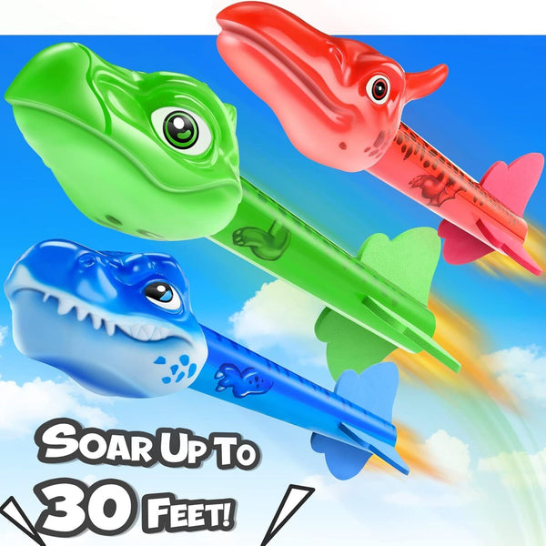 Anginne Dinosaur & Rocket Toys Ages 3-8 Outdoor Garden B-Day Gift Boys/Girls