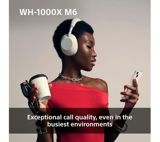 Sony WH1000XM6 Over-Ear Wireless Headphones - Silver