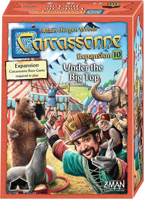 Carcassonne Under The Big Top Board Game Expansion 10 - Medieval Theme Game Exp
