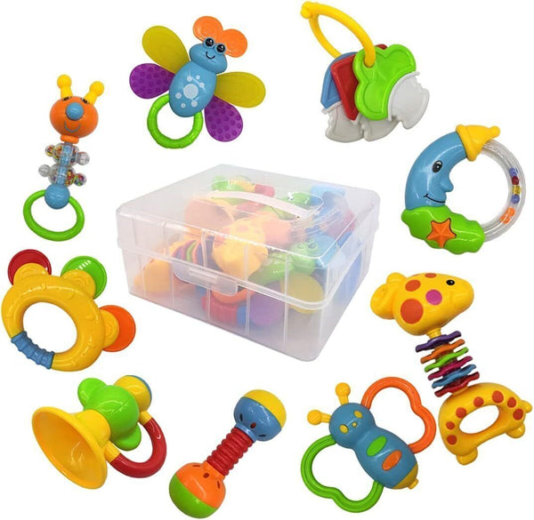 Baby Toys for 0-6 Months, Rattles & Teether Gift Set for Boys & Girls