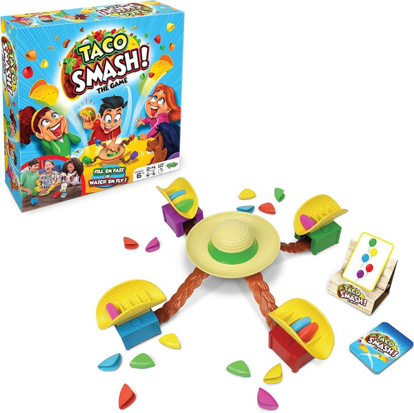 Taco Smash Family Game - Build Taco, Hit Sombrero, Ages 6+