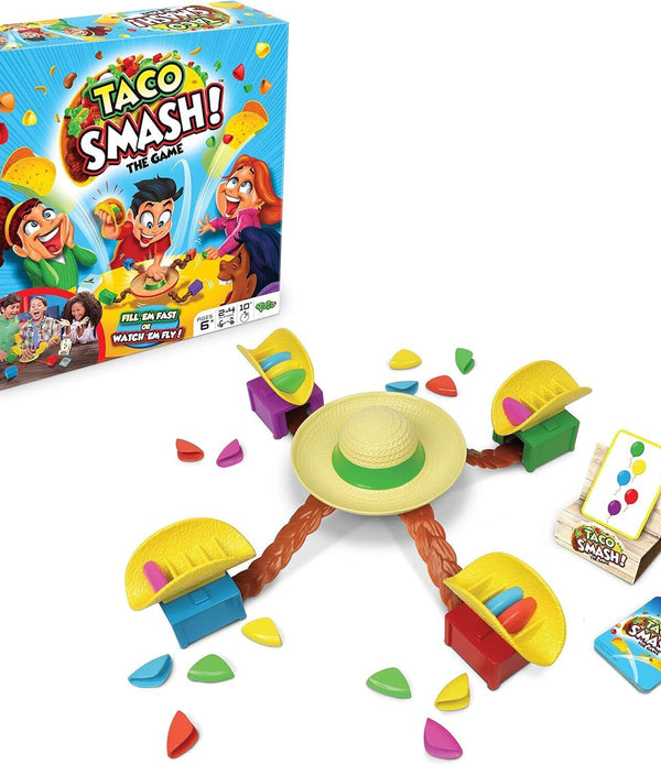 Taco Smash Family Game - Build Taco, Hit Sombrero, Ages 6+