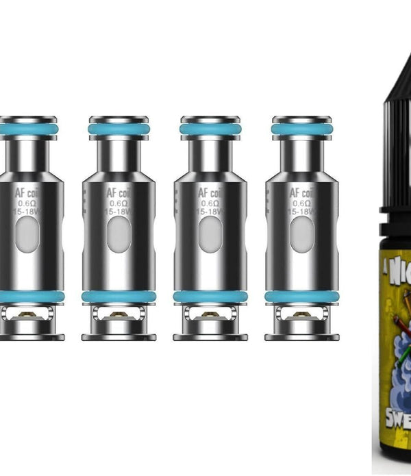 Aspire Flexus AF 1.0ohm Mesh Coils + NIGHTMARE Juice 10ml Pack of 5