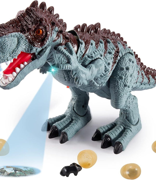 HYAKIDS Large Dinosaur Toy 49cm - Roar Lights & Sounds for Ages 3-8