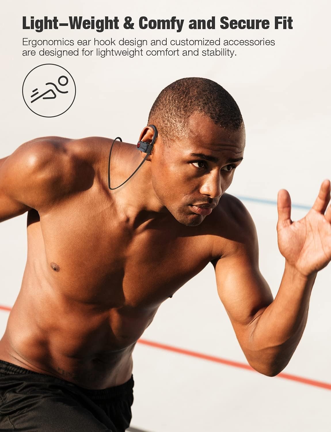 Otium Wireless Headphones, Bluetooth Headphones, Best Sports Earbuds, Ipx7