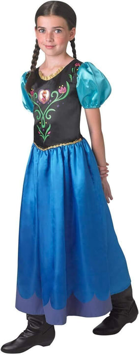 Disney Princess Frozen, Anna - Classic Blue Girls Fancy Dress Costume 7-8 Yrs