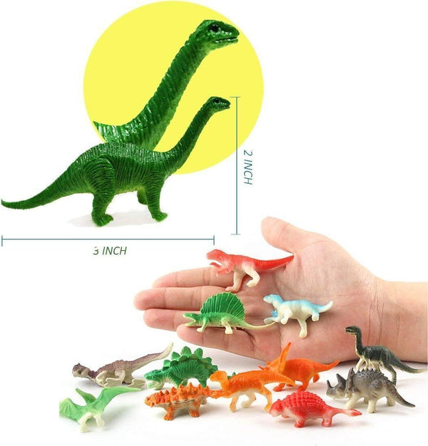 GuassLee 78-Pack Dinosaur Figures - T-Rex, Stegosaurus & More